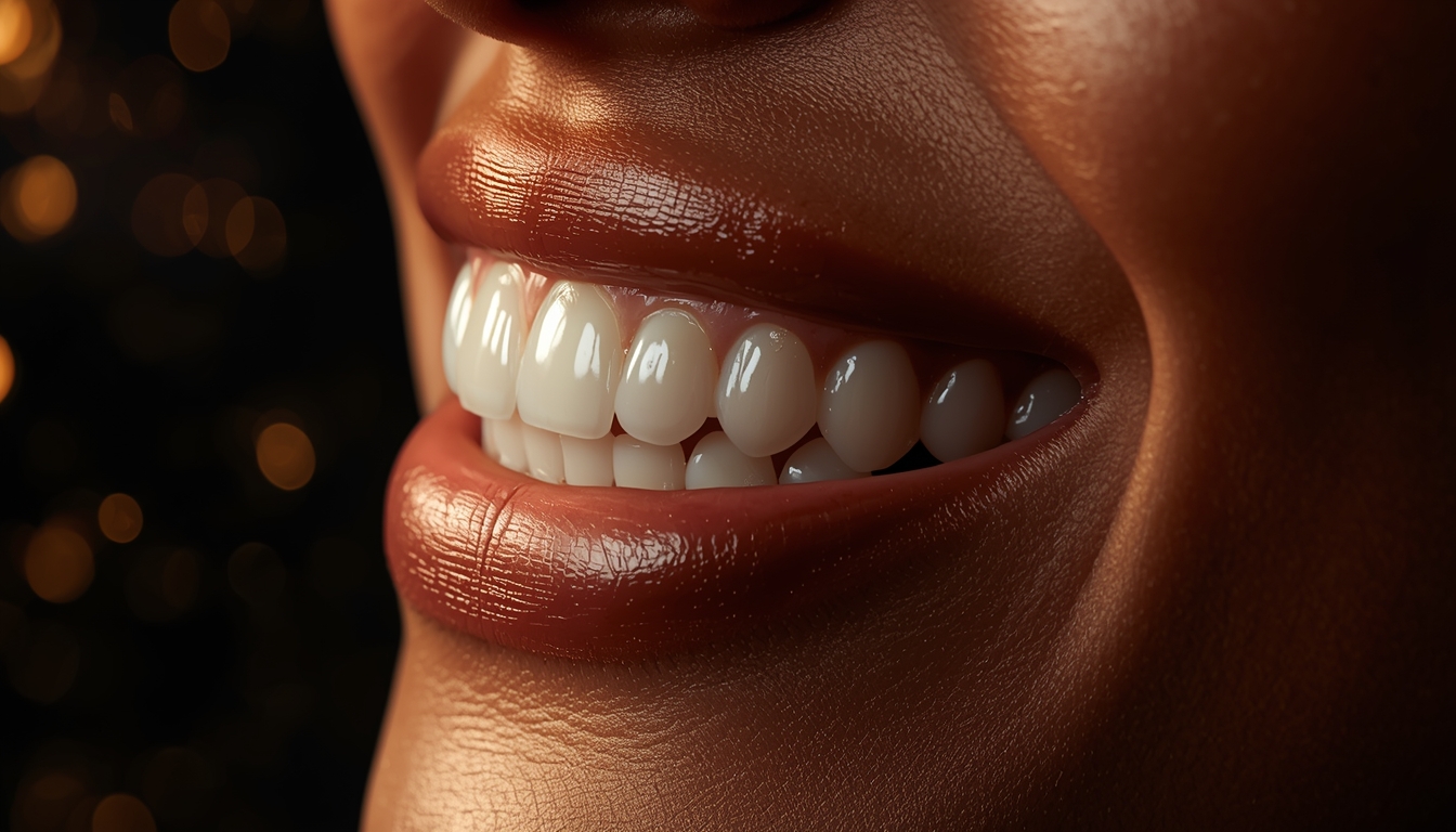 Resultado de blanqueamiento dental profesional en Barcelona