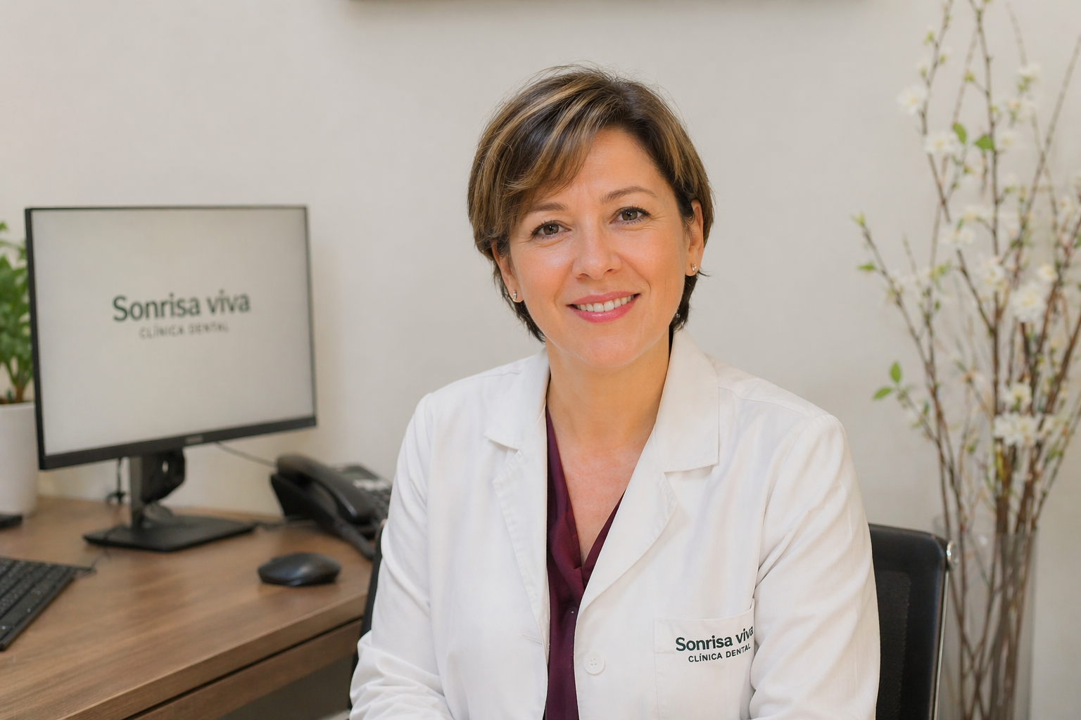 Dra. María López, directora de Sonrisa Viva